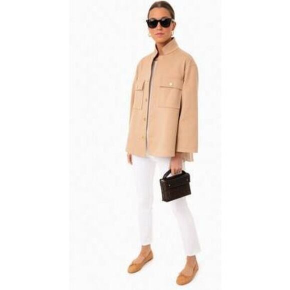 Tuckernuck Shirt Jacket, Cream L - Picture 1 of 11